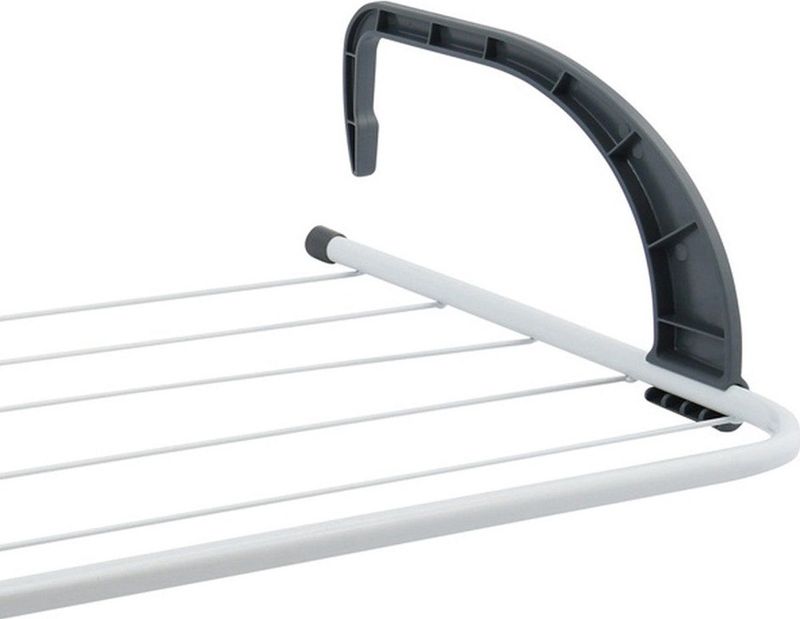 MSV Inklapbaar klein wasgoedrekje/droogrek - 3 meter waslijn - Ophangbaar - 34 x 51 cm - radiator/deur