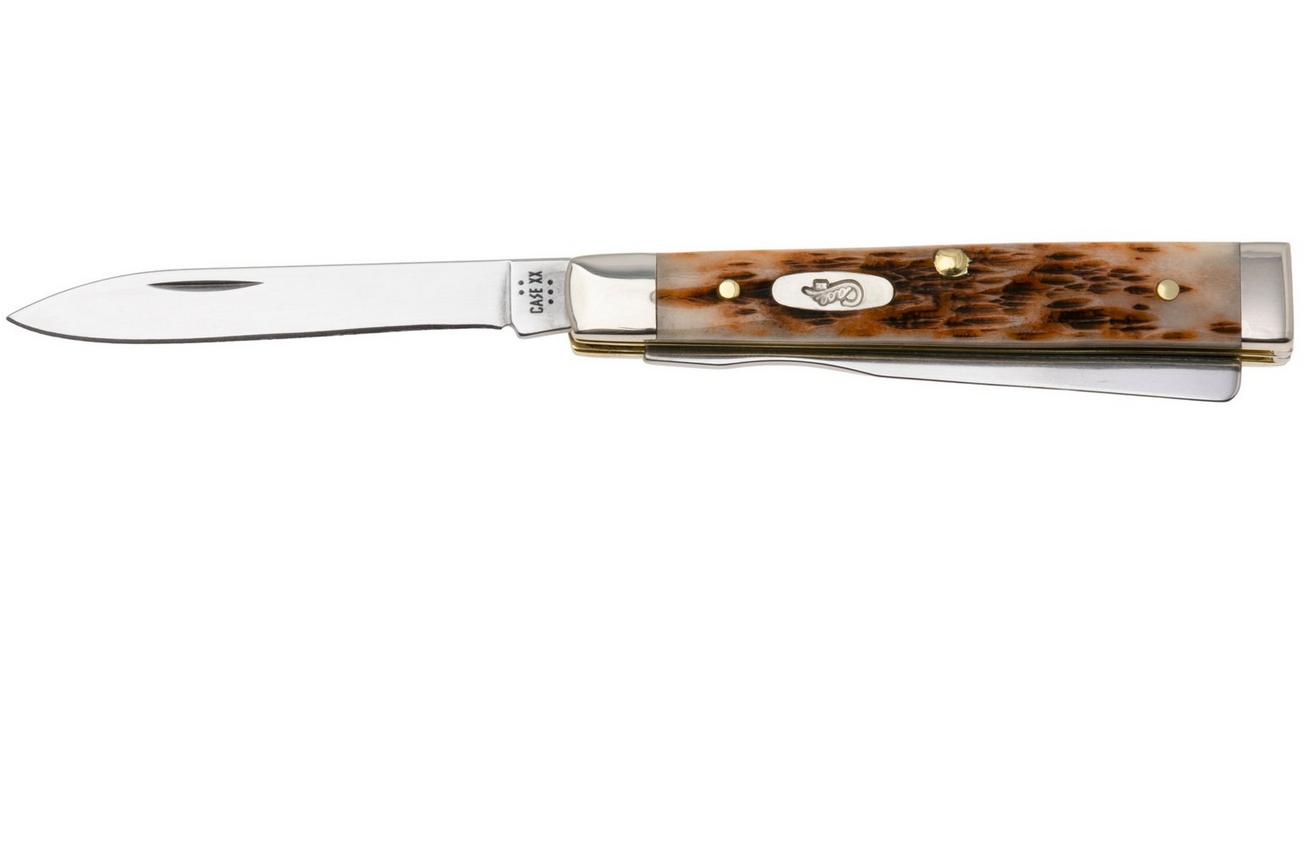 Case Baby Doc Amber Bone, 10797, Peach Seed Jig, 6182SP SS zakmes