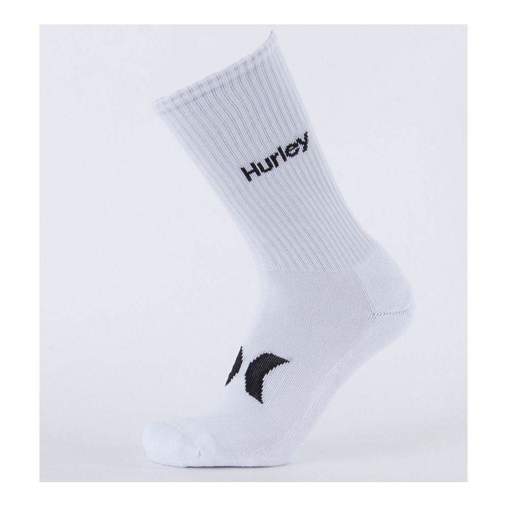 Hurley PRINT TERRY CREW - Chaussettes Homme white/multi