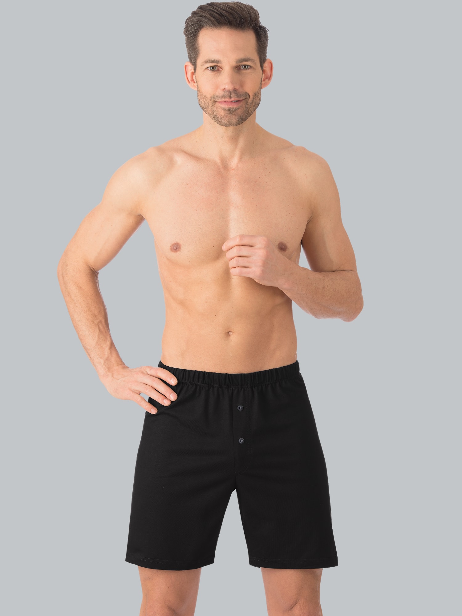 Boxershorts aus 100% Biobaumwolle Schwarz-C2C