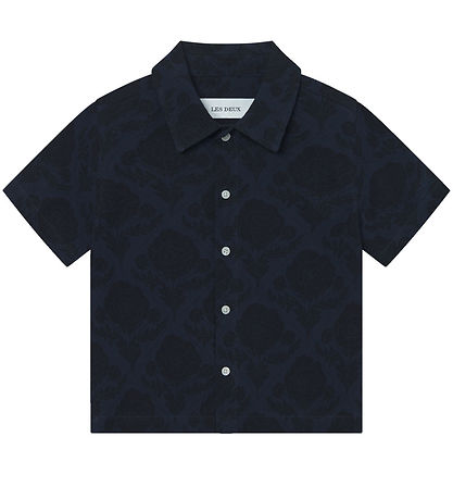Les Deux Hemd - Lesley Flower Kachel - Navy/Dark Navy