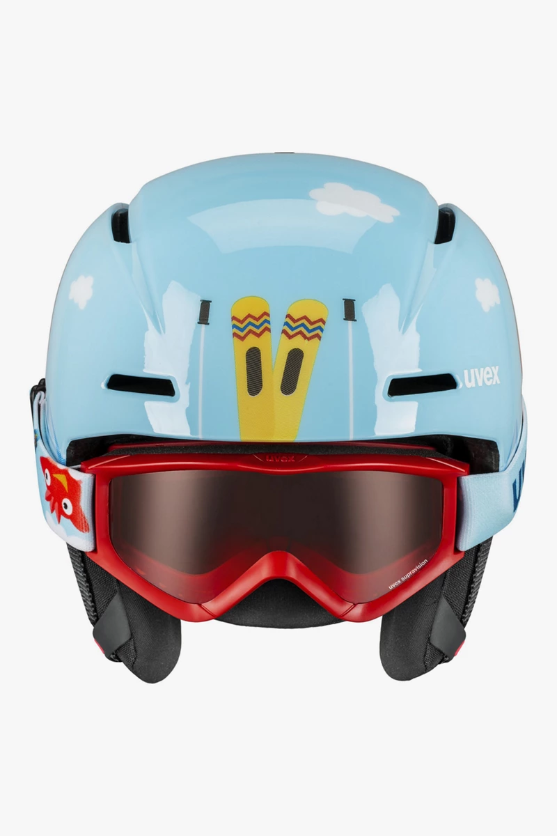 uvex viti Kinder Skihelm + Brille