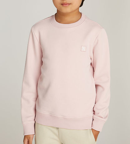 Calvin Klein Sweatshirt - Mono Mini Abzeichen - Peach Peitsche
