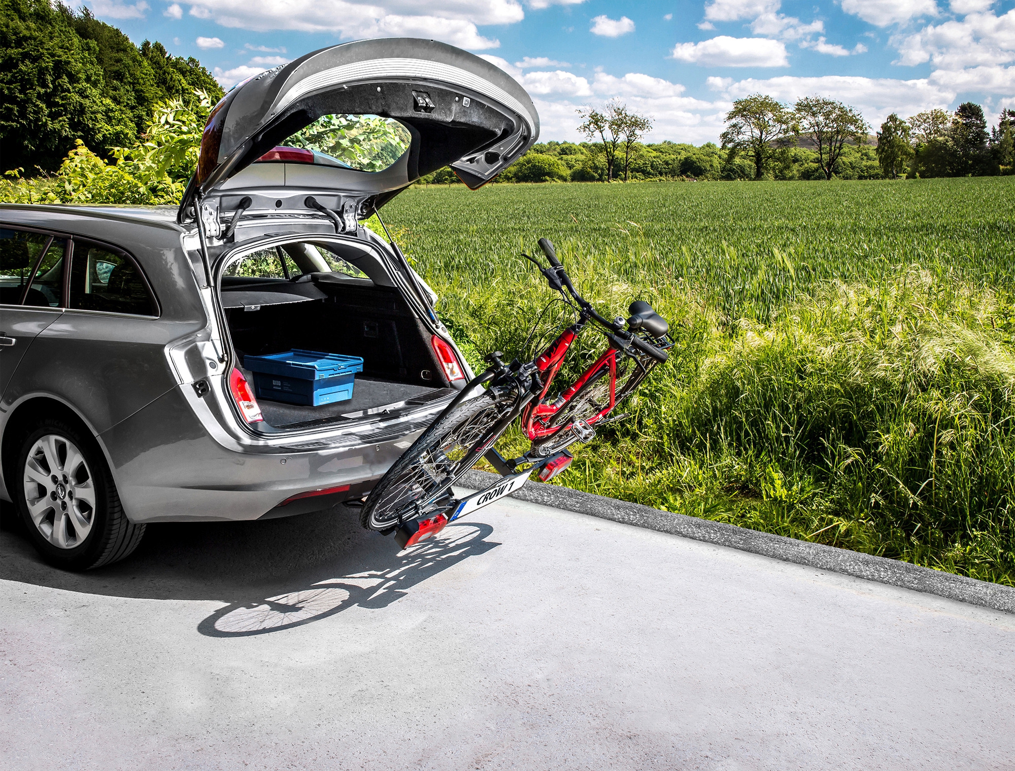 EUFAB Fahrradträger Crow 1 für 1 Fahrrad, E-Bike geeignet
