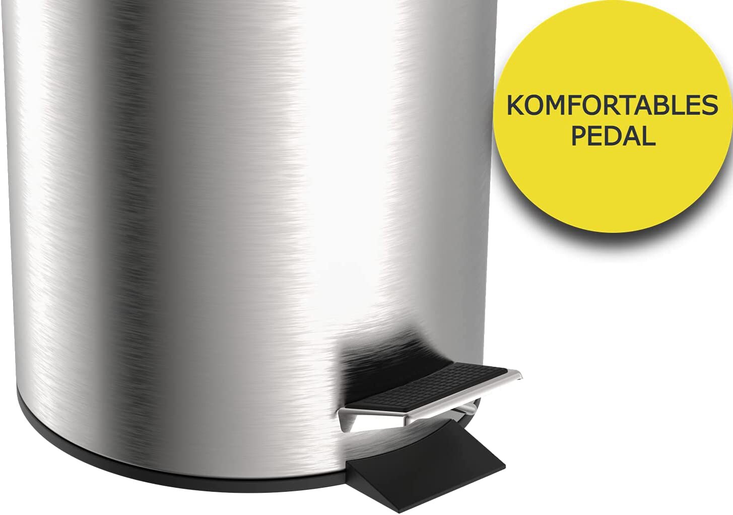 Eisl Kosmetikeimer Bad 3 Liter mit Absenkautomatik Chrom matt