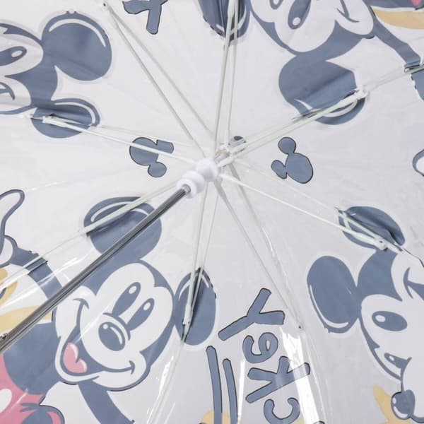 Paraply Mickey Mouse Gjennomsiktig Ø 71 cm