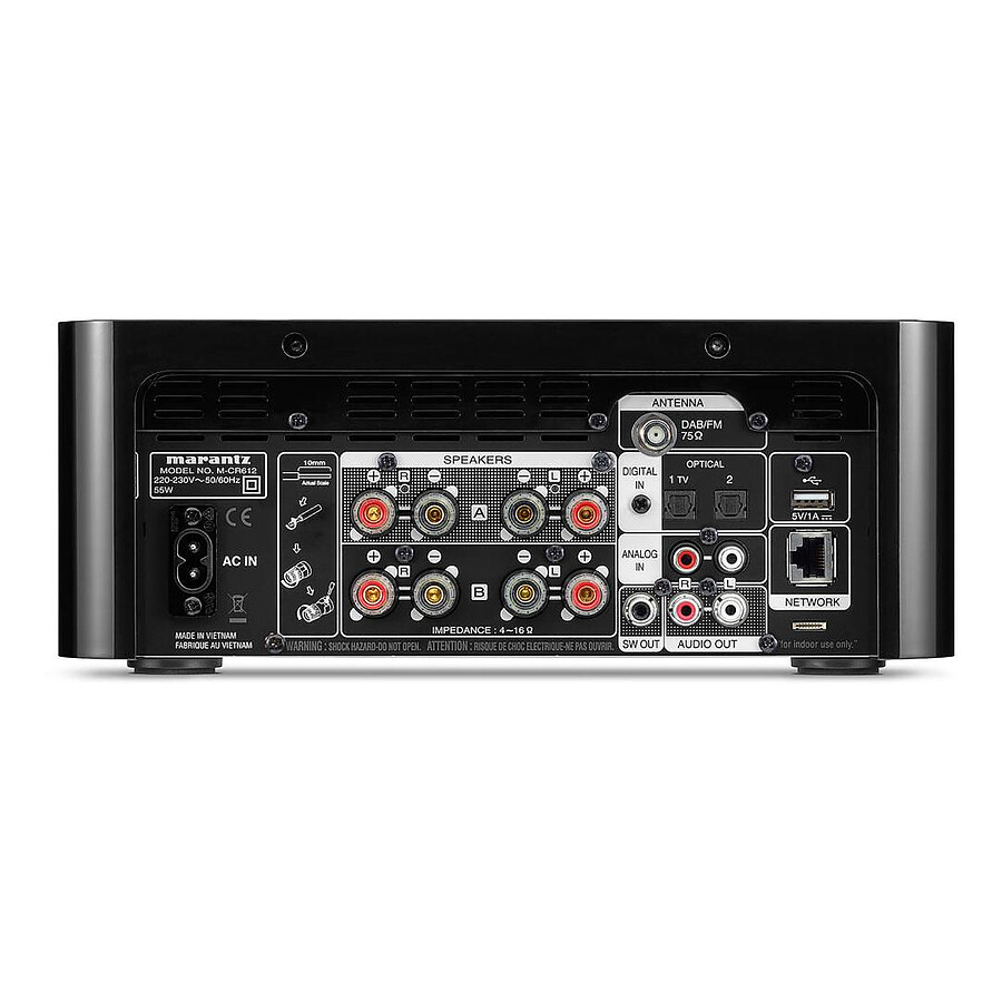 Marantz Melody X M-CR612 Noir + Triangle Elara LN01 Gris Lin