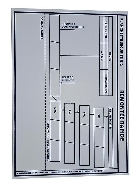 TANIT - PLANCHETTE REMONTEE RAPIDE INTERRUPTION PALIER