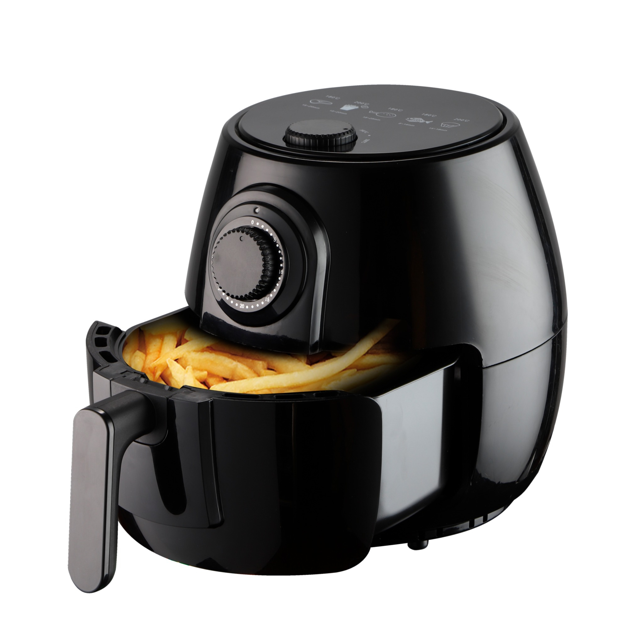 Oil Free Fryer Heissluft Fritteuse Küchen Airfryer Grill (VHGSLCIND0441) - Schwarz