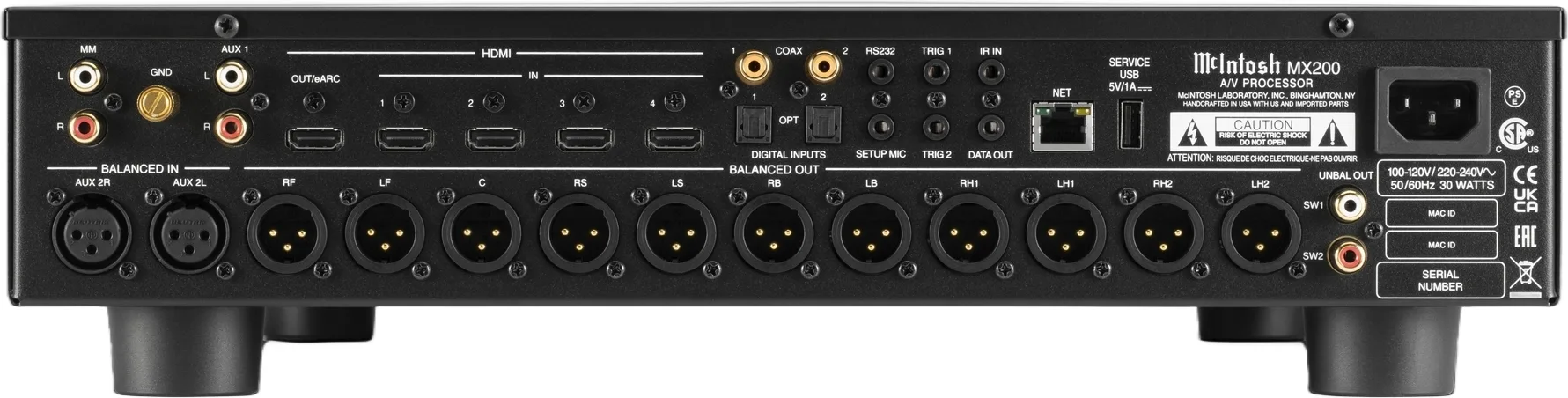 McIntosh MX200 Préamplis home-cinéma