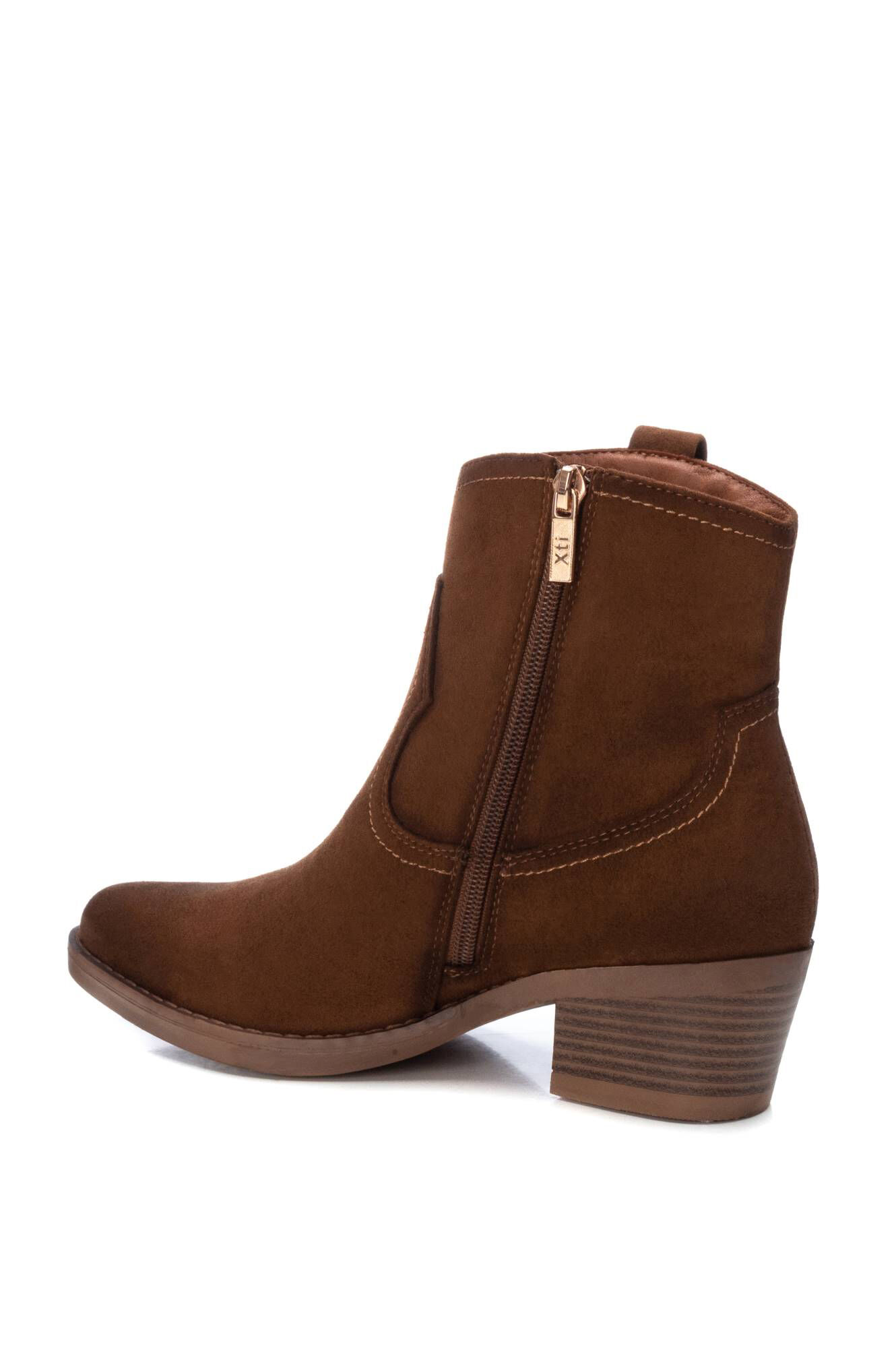 Botas de camurça femininas até o tornozelo