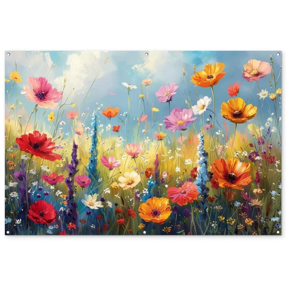 MuchoWow Tuinposter 180x120cm Bloemen Natuur Botanisch Kunst