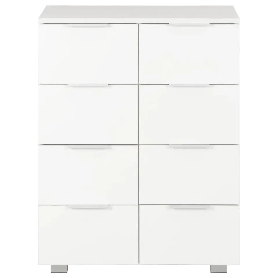 vidaXL - Dressoir - Wit - Bewerkt hout