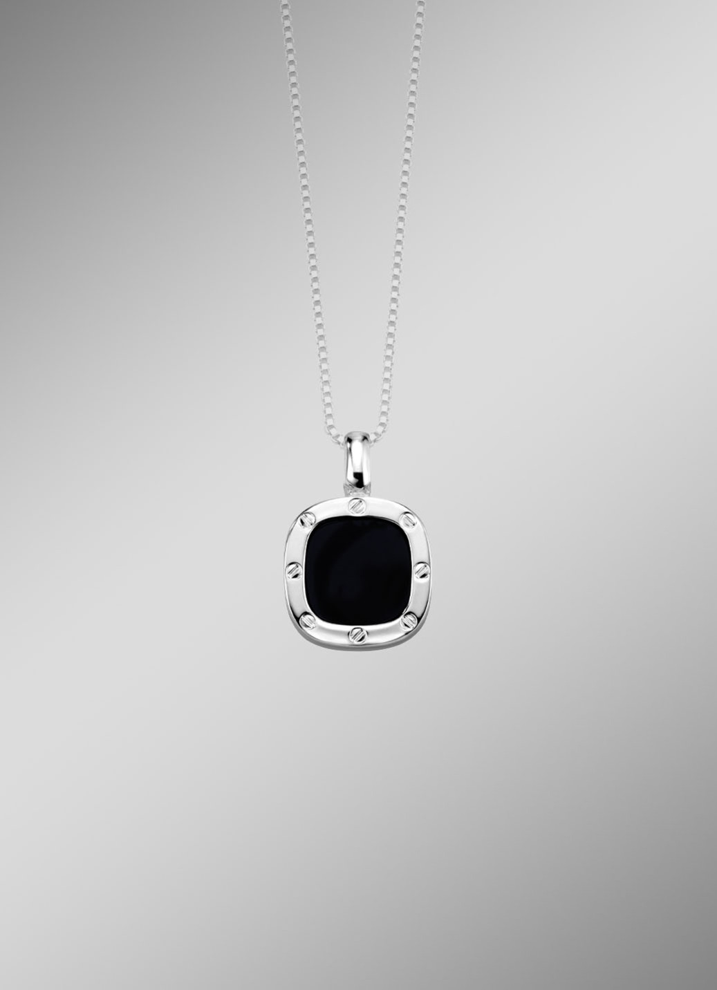 Anhänger aus Silber mit Onyx