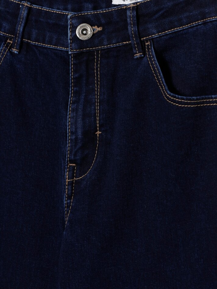 Calça jeans push-up - Azul marinho