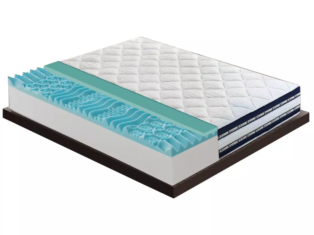 Matelas en mémoire de forme et gel rafraîchissant de 27 cm de hauteur modèle Fantasma 180x200 cm