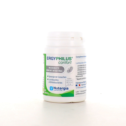Ergyphilus Confort Nutergia 60 gélules - Pharmacie des Drakkars