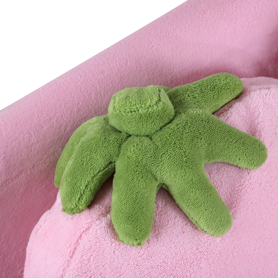 HOMCOM Kinder Erdbeersofa rosa, grün