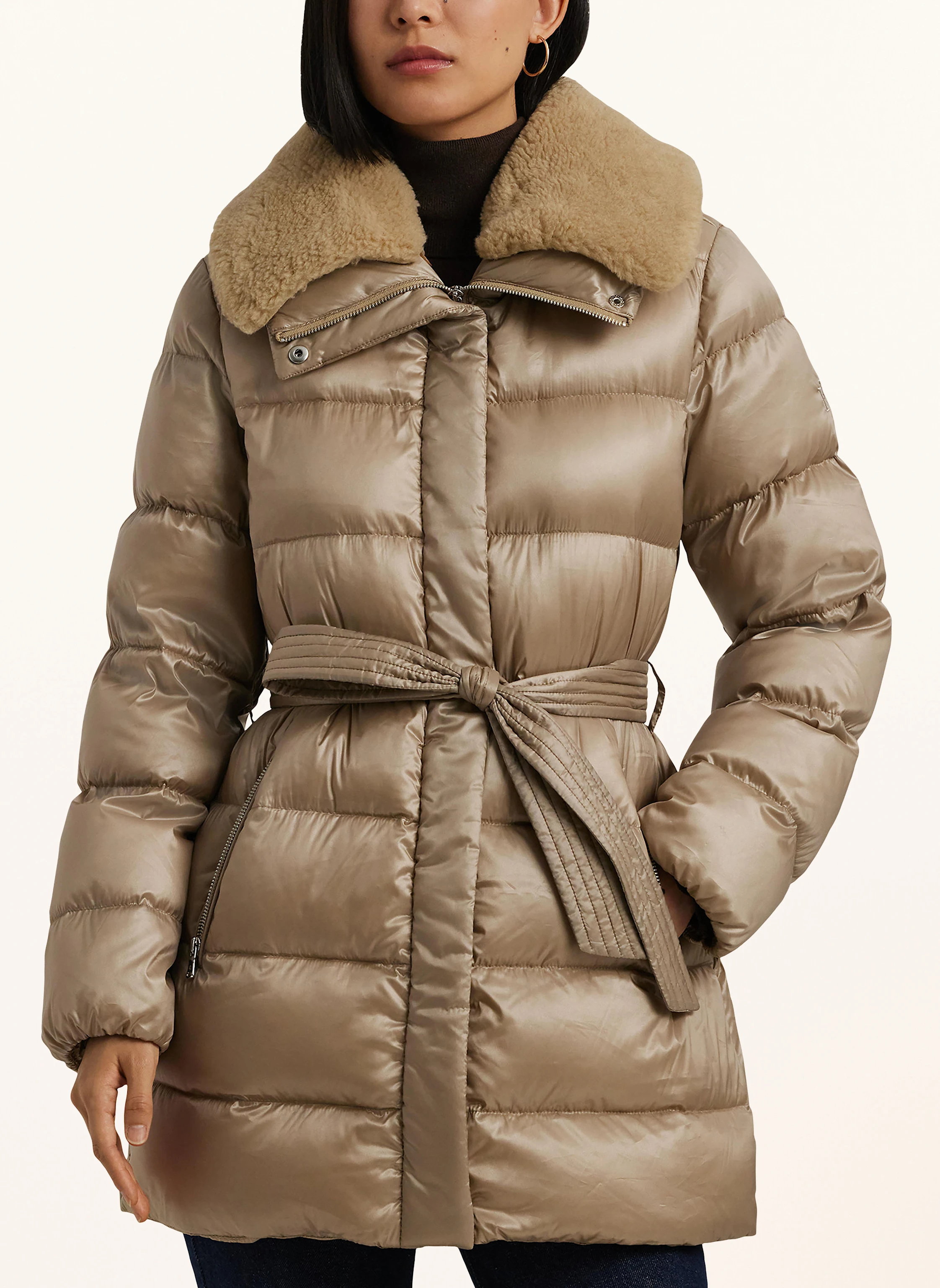 LAUREN RALPH LAUREN Daunenjacke mit abnehmbarem Kunstfell