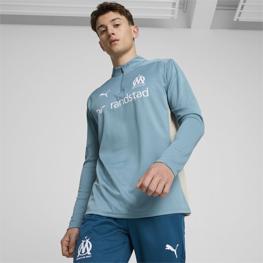 Puma Haut d’entraînement à 1/4 zip Olympique de Marseille Homme