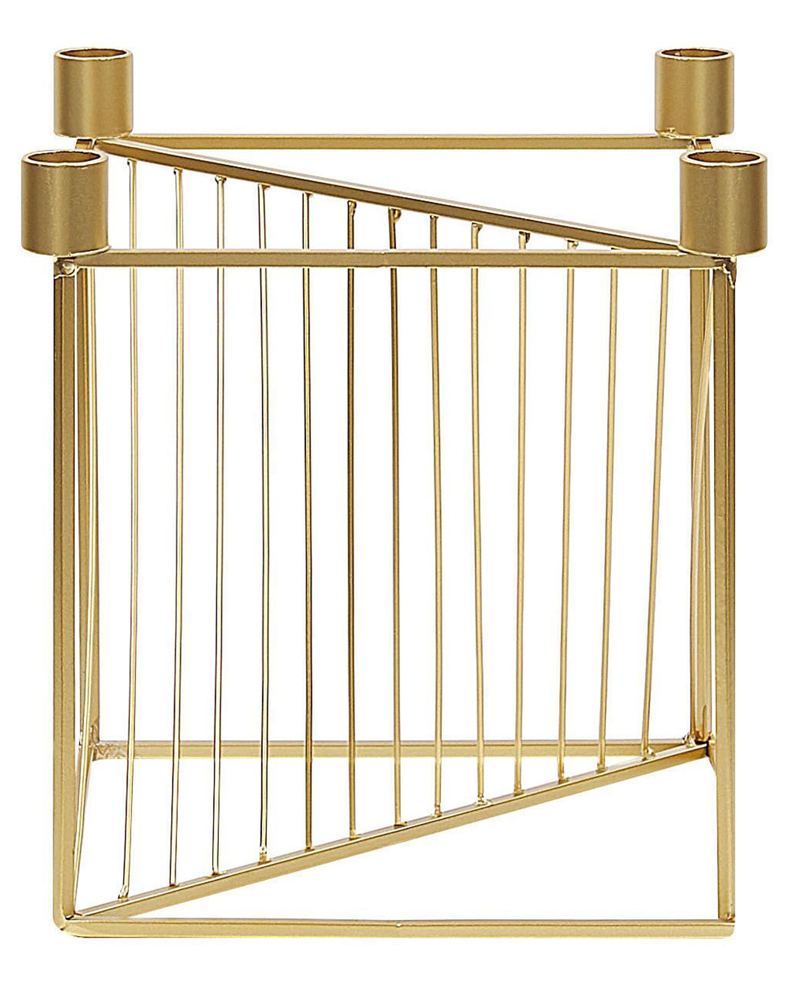 Kaarshouder MINDORO Metaal 23 cm Goud