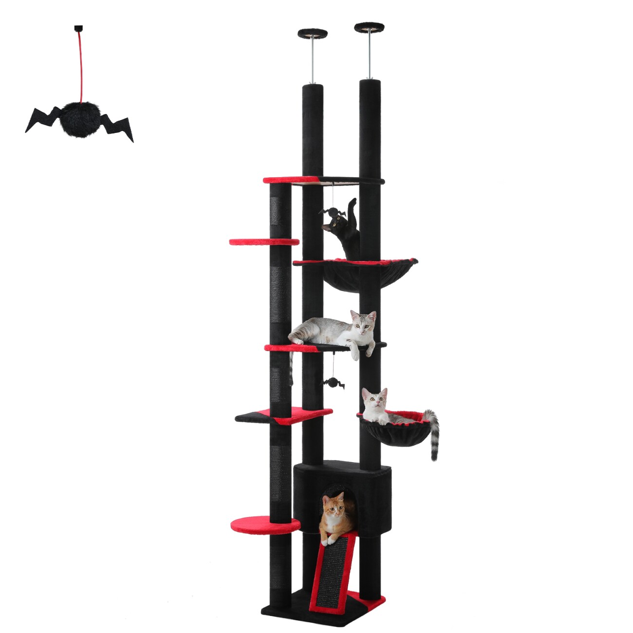 Pawz Road Deckenhoher Katzenbaumturm verstellbar