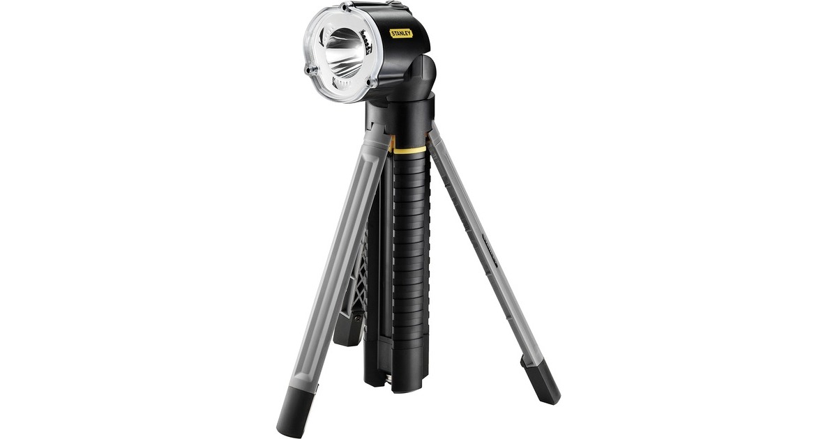 StanleyMaxlife Zaklamp LED Drievoet  (Zwart, Excl. batterijen)