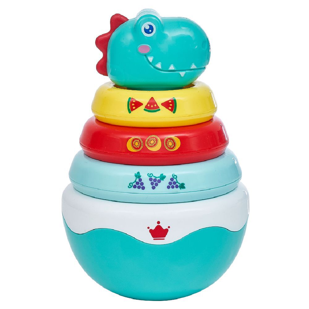 Roly Poly 2en1 culbuto et anneaux multicolore