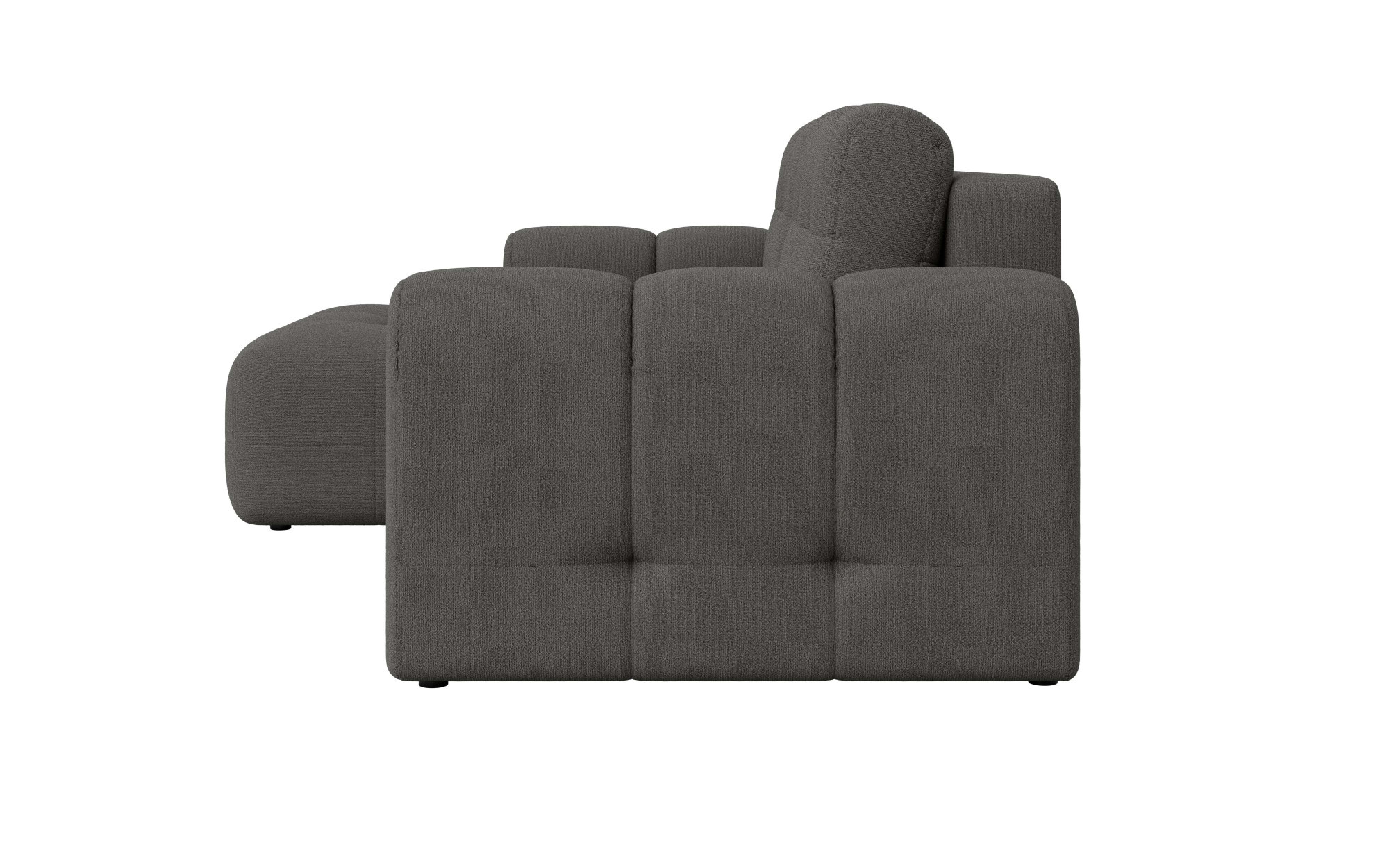 GOODproduct Ecksofa »Manilla, wahlweise mit Bettfunktion, B/T/H 265/170/91 cm« L-Form mit Recamiere rechts/links bestellbar, Wellenunterfederung