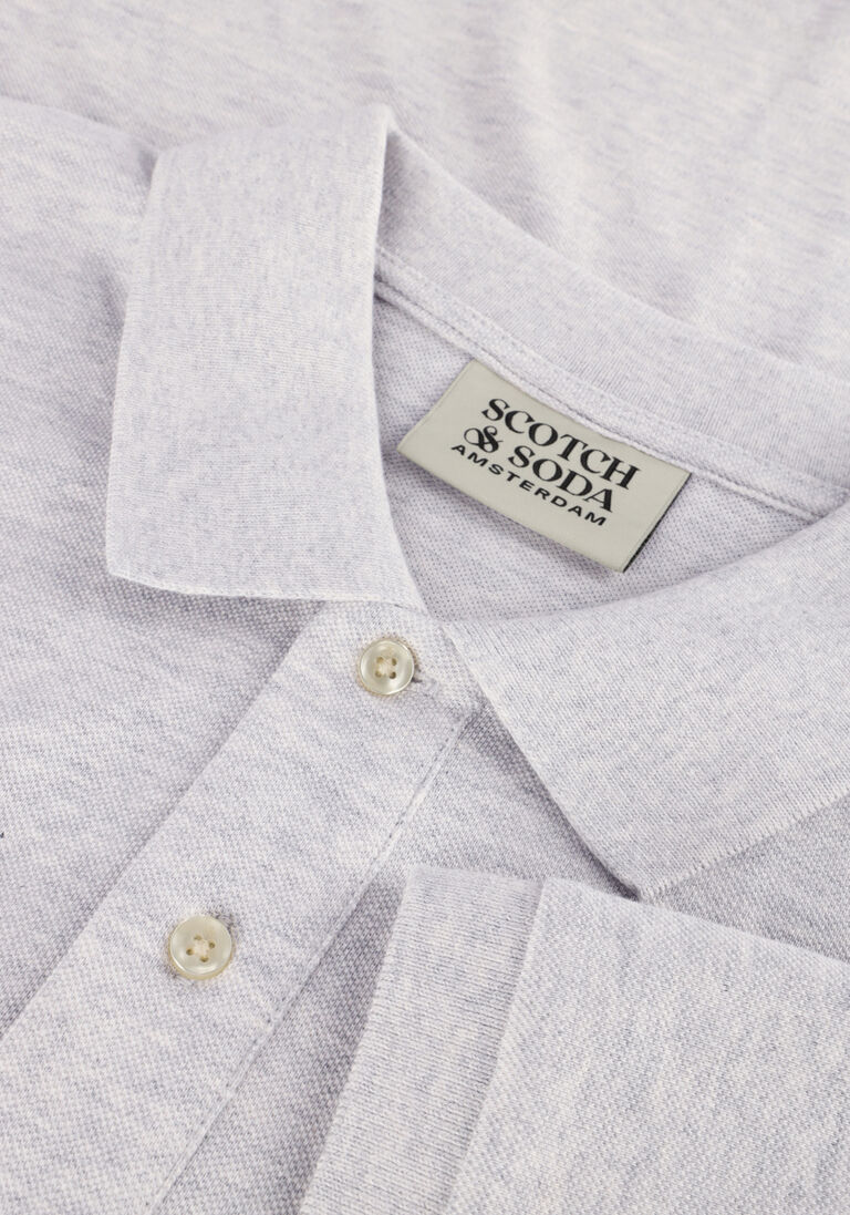 SCOTCH & SODA witte scotch & soda polo essentials - cotton pique polo