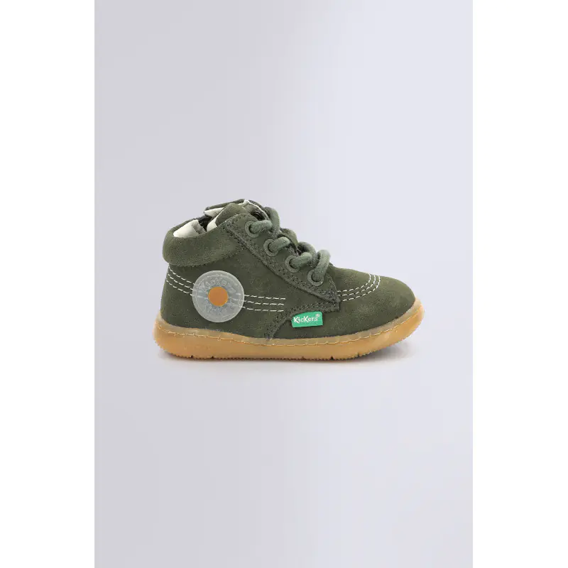 KICKBUBBLY KAKI BOTTILLONS Cuir Mixte