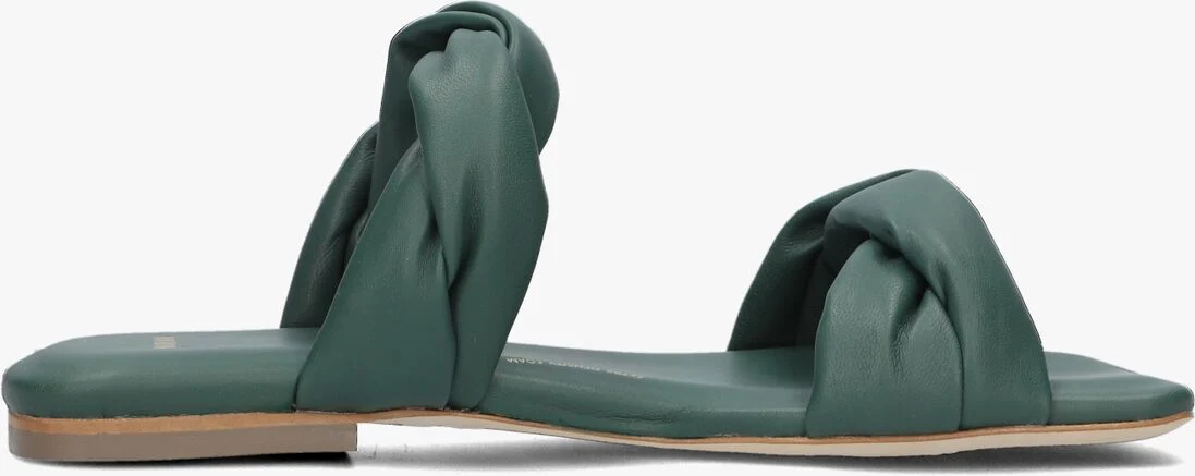 NUBIKK groene nubikk slippers square twist