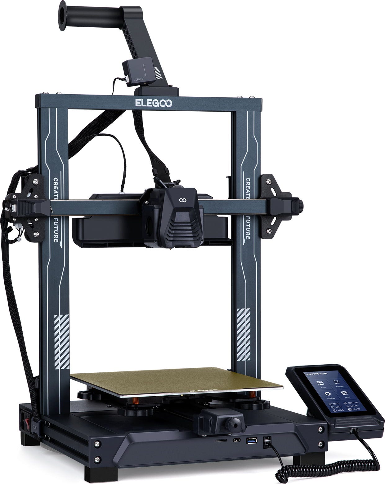 Elegoo  Neptune 4 Pro    Leistungsstarker 3D Drucker mit einer Höchstgeschwindigkeit von 500 mm/s