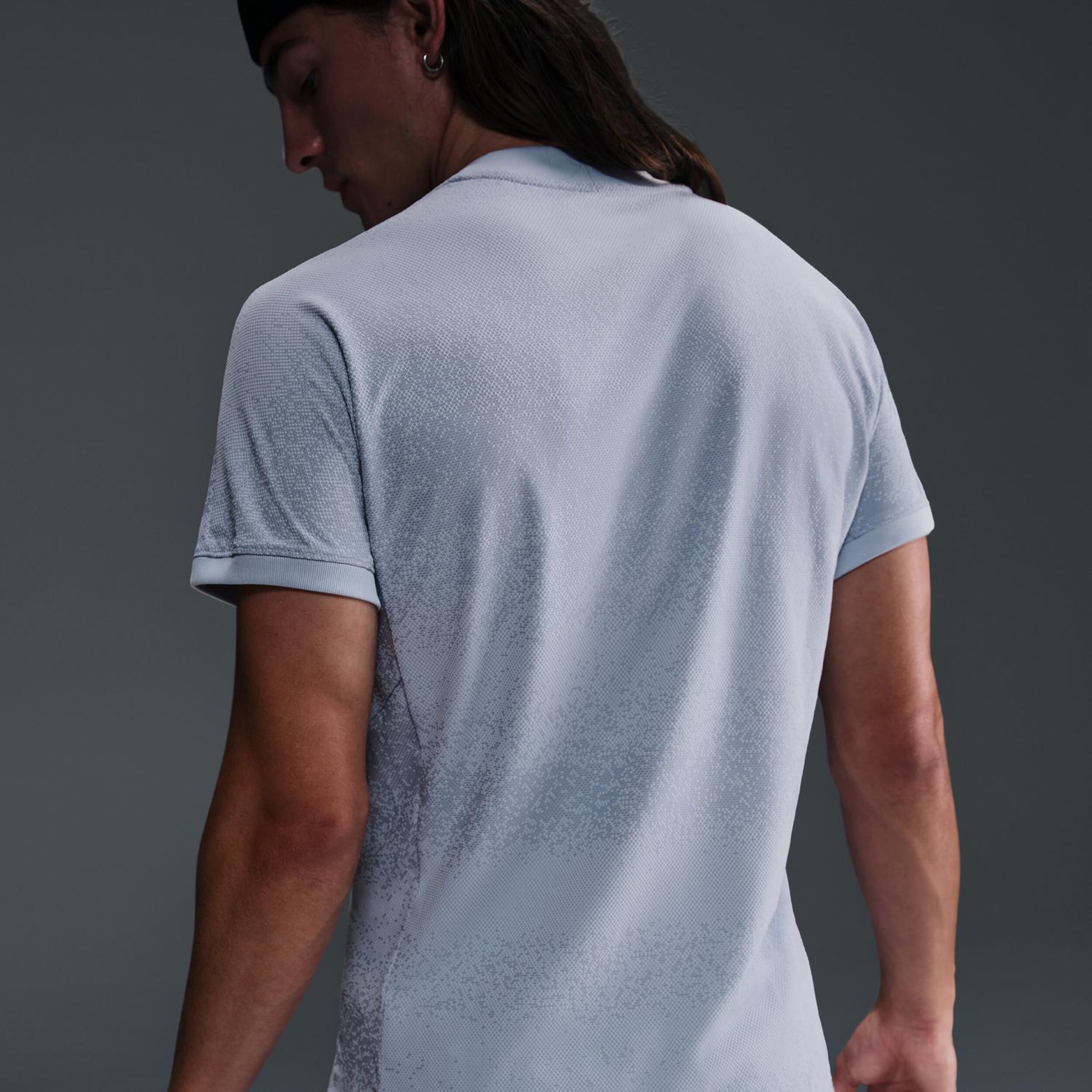 Nike Rafa Court Dri-Fit Advantage T-shirt Hommes - Bleu Gris