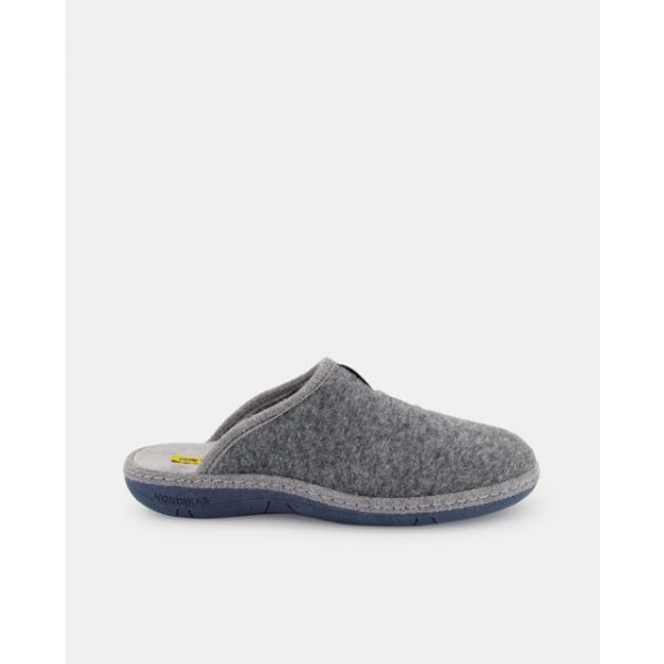 Hush Puppies - Masculinos Chinelos de Quarto Lisos de Pano - Cinzento 46 - A43601582