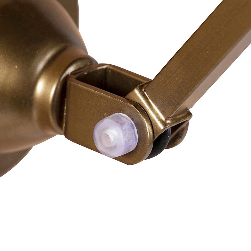 Industriële wandlamp messing verstelbaar - Avon