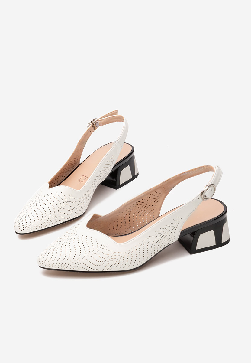 Chaussures slingback blancs Rahela