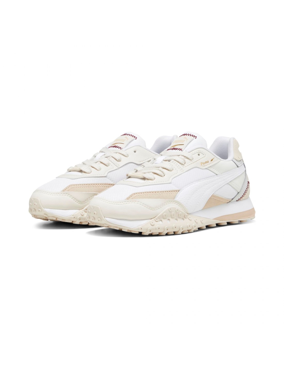 puma Sneakers femme blktop rider wns blanc beige