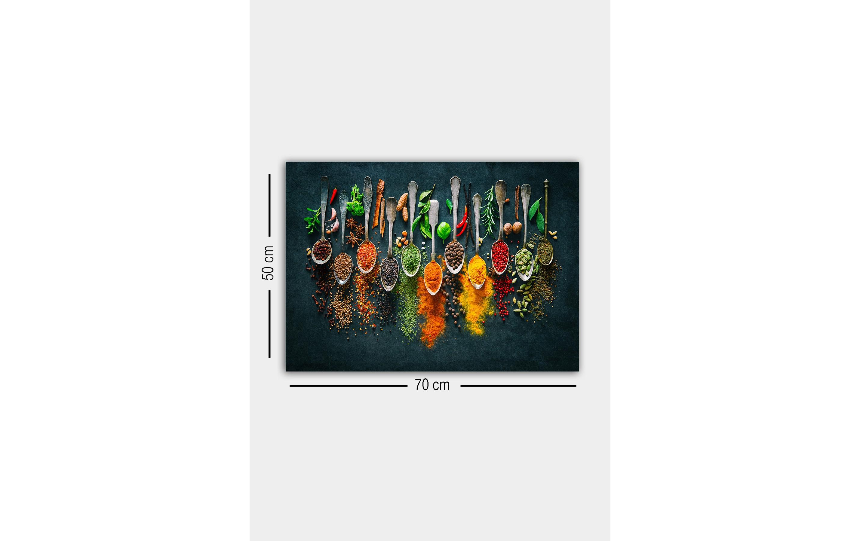 Bild Gewürze 50 x 70 cmDekorative Leinwandmalerei