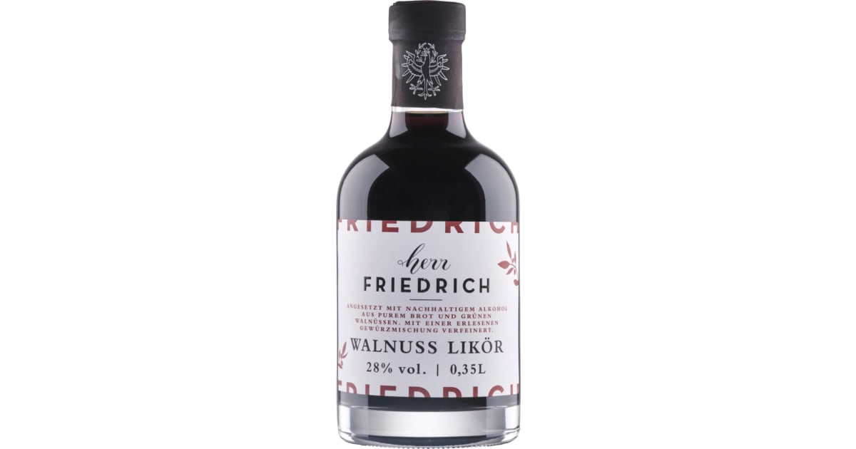Therese Mölk Herr Friedrich Walnuss Likör 28% (Einweg)