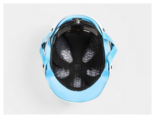 Casque Bontrager Jet WaveCel Blanc / Azur Adolescent