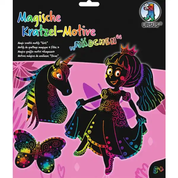 Magische Kratzelmotive „Mädchen“