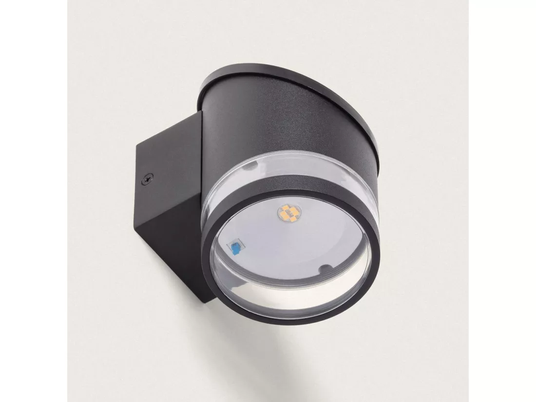 Applique Murale Extérieure Solaire LED Aluminium Eddan Noir