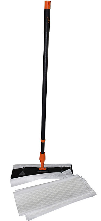 Balai dépoussiérant maxi largeur 40 cm + 5 lingettes dépoussiérantes électrostatiques
