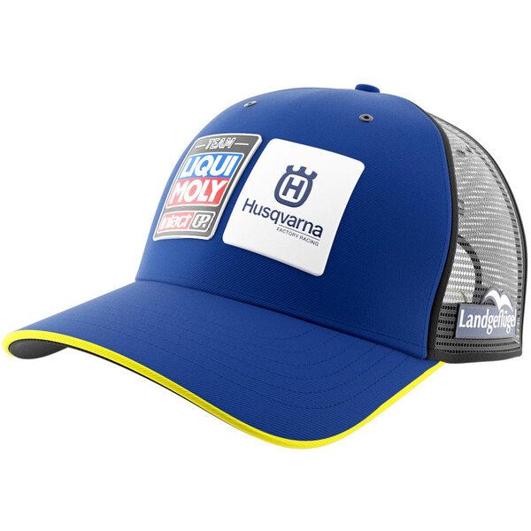 Ixon - Casquette Mesh Liqui Moly 24 Bleu / Jaune fluo