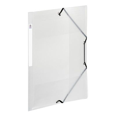 Viquel Propyglass - Chemise polypro à rabats - A4 - transparent - étiquette sur la tranche