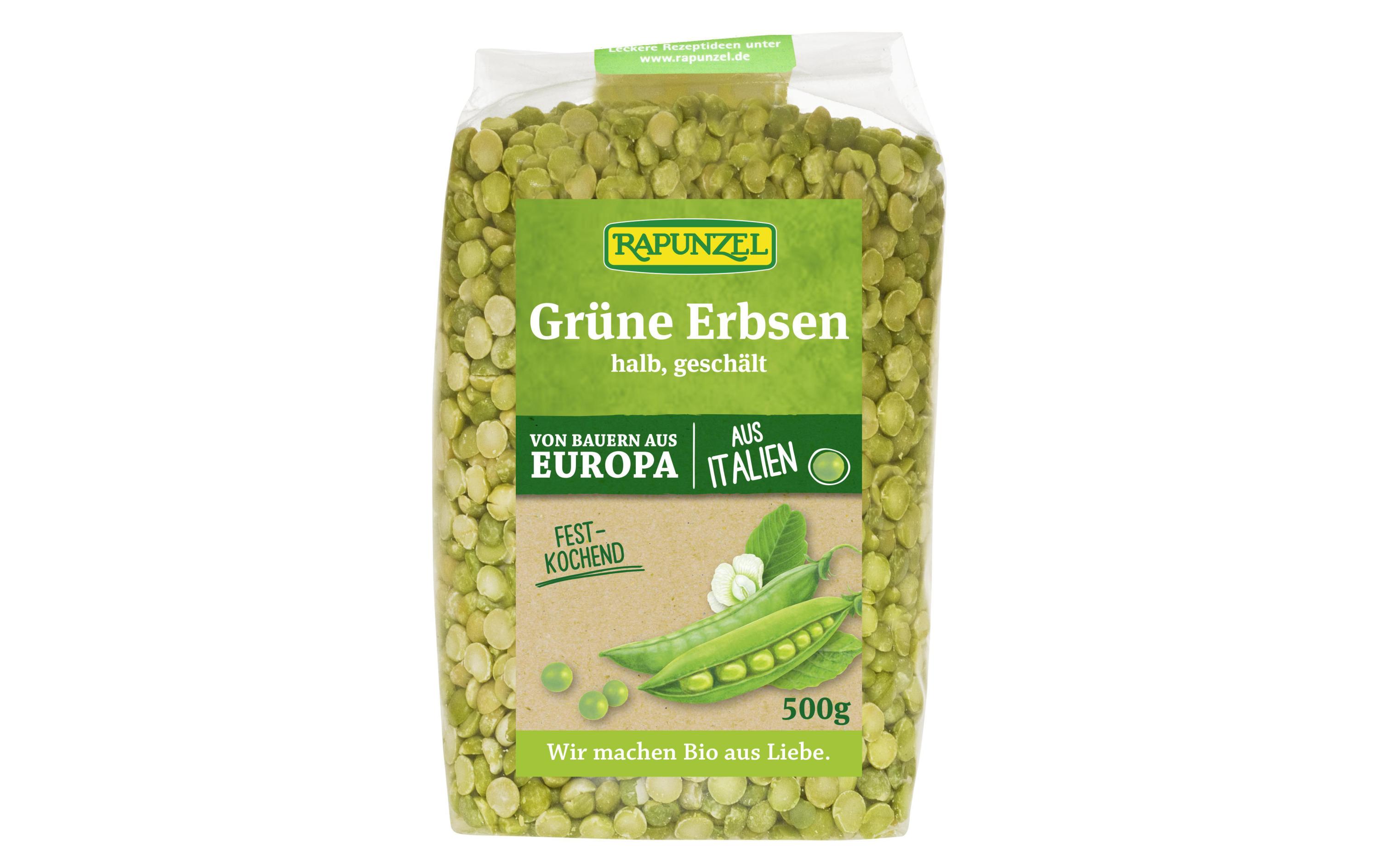 Bio Grüne Erbsen 500gGrüne Erbsen