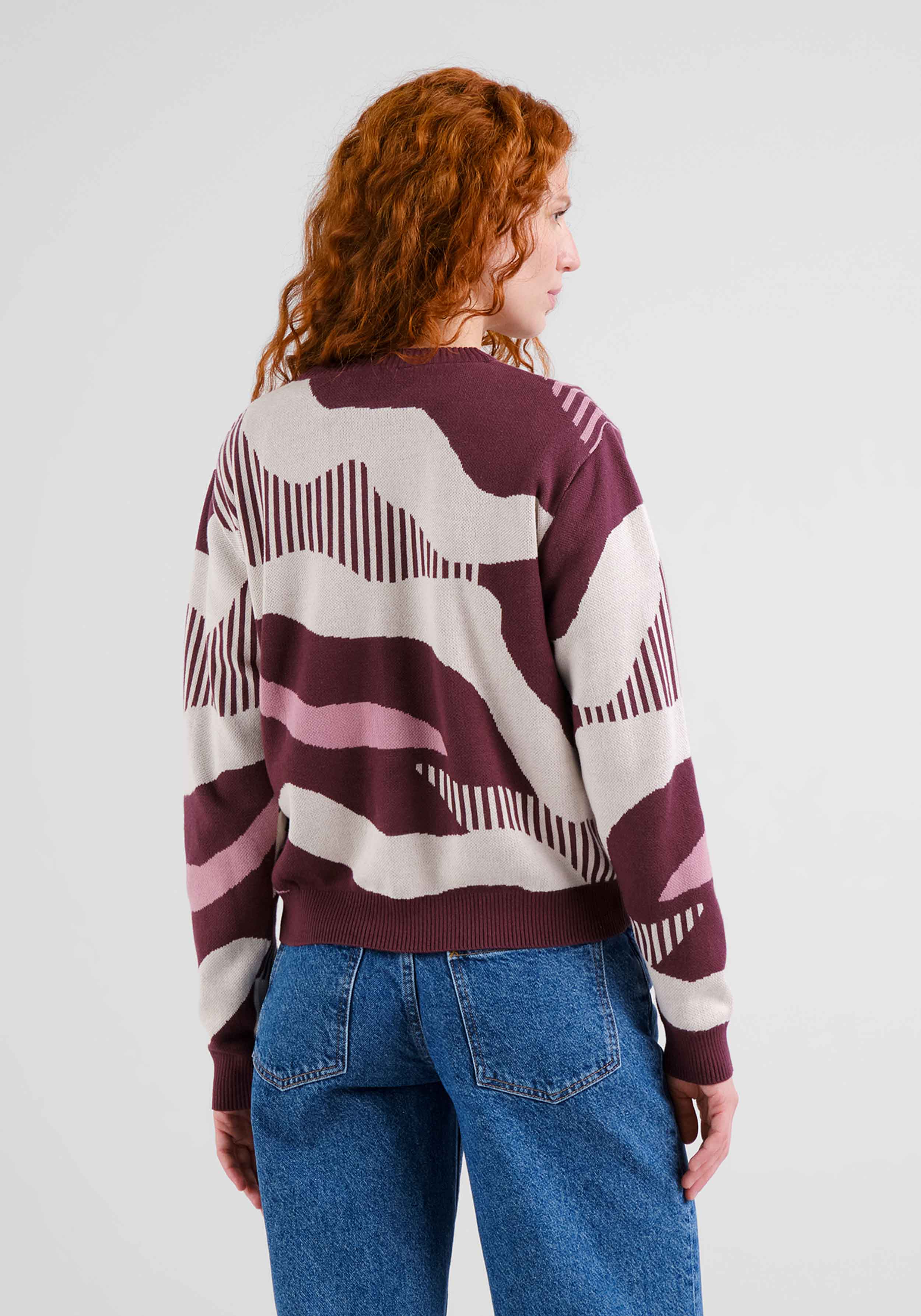 Dedicated Sweater Arendal Flowing Abstract Multicolor