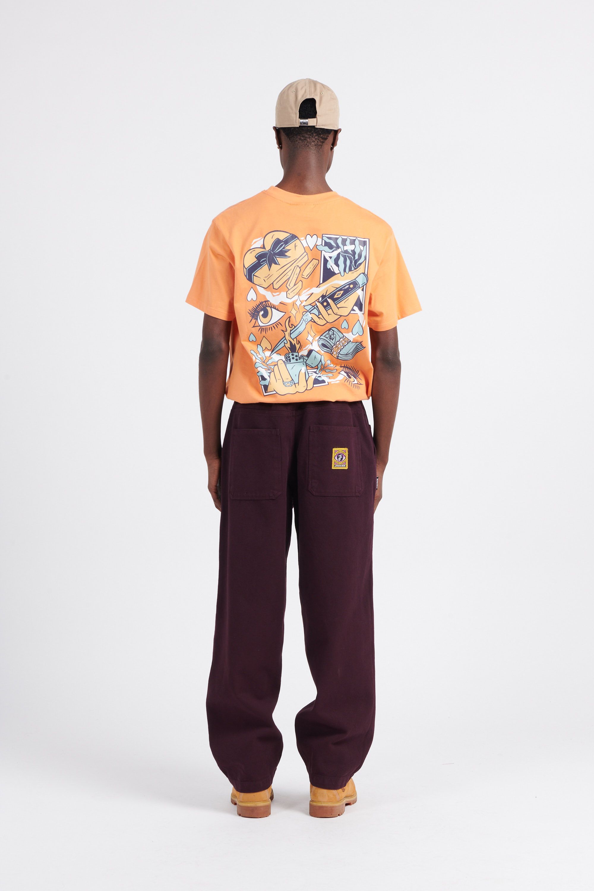 JACKER Pantalon Hustlers Dyed Chino Violet