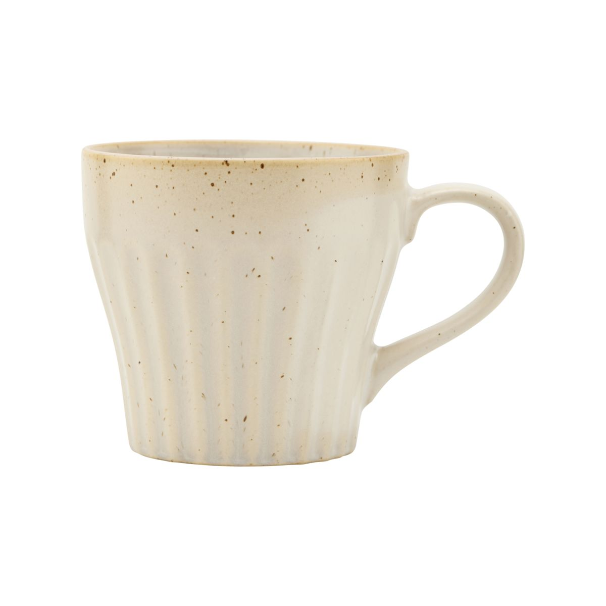 House Doctor beker Berica met oor beige - 8 stuks